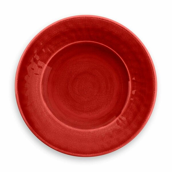 Tarhong Crackle Glaze Salad Plate, Set of 6 - Red PVL1085SRCR